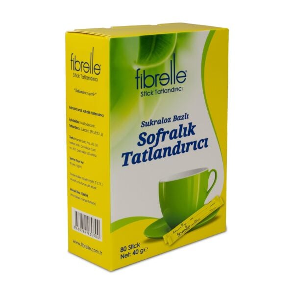 Fibrelle Ultra Plıus Stick Tatlandırıcı 80'li