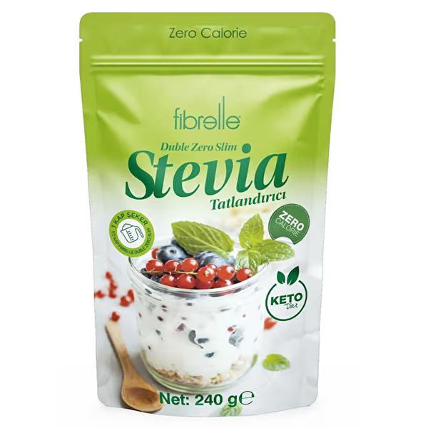 Fibrelle Duble Zero Slim Stevialı Tatlandırıcı 240 gr