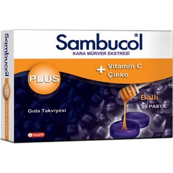 Sambucol Plus Kara Mürver Ekstresi 20 Pastil