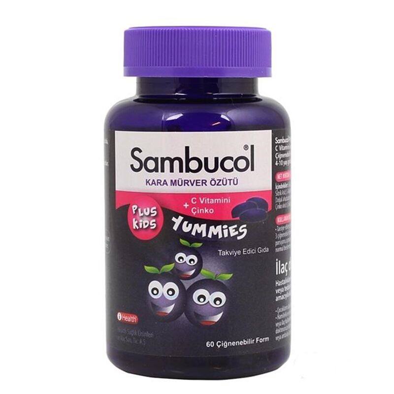 Sambucol Plus Kids Yummies 60 Çiğnenebilir Form