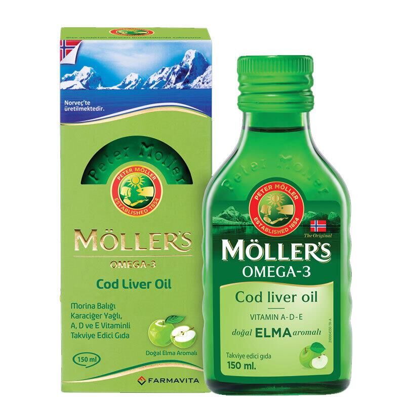 Möllers Omega 3 Elma Aromalı Sıvı 150 ml