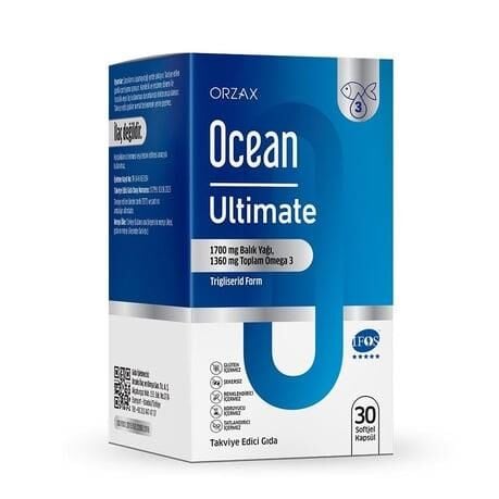 Ocean Ultimate Balık Yağı 1700 mg Softjel Kapsül 30 Kapsül