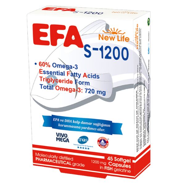 New Life Efa S-1200 Omega3 45 Kapsül