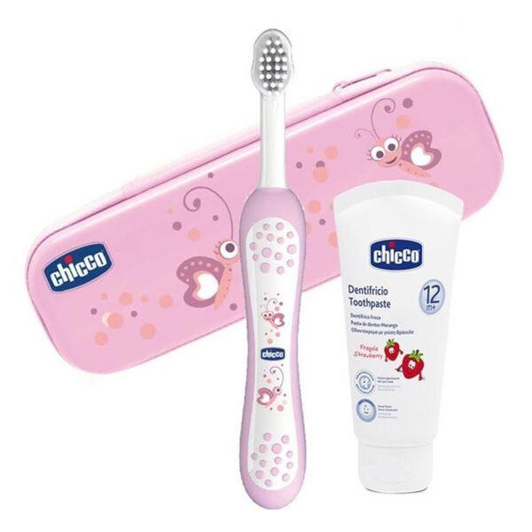 Chicco Diş Bakım Seti Pembe Kız Bebek