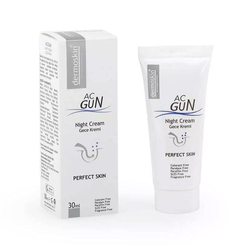 Dermoskin Acnegun Onarıcı Gece Kremi 35 gr