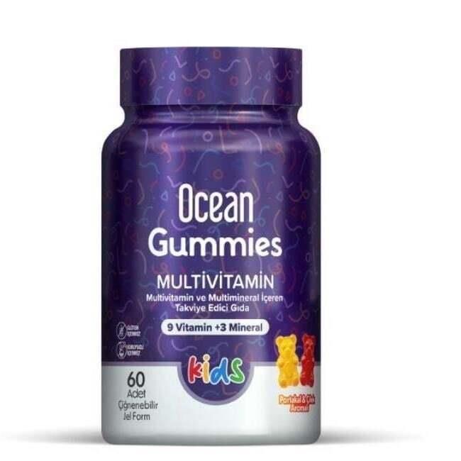 Ocean Gummies Multivitamin 60 Çiğnenebilir Jel Form