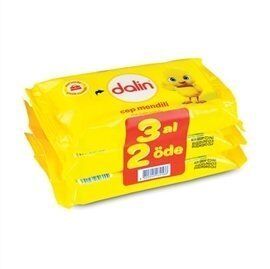 Dalin Islak Cep Mendili 3'lü