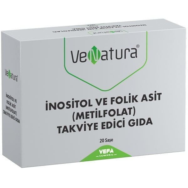 Venatura İnositol ve Folik Asit (Metilfolat) 20 Saşe
