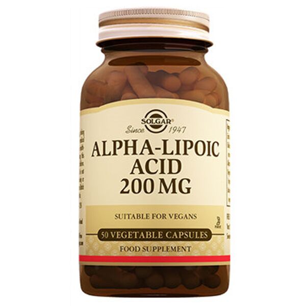 Solgar Alpha Lipoic Acid 200 mg 50 Kapsül