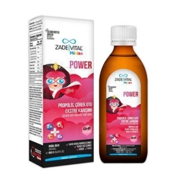 Zade Vital Miniza Power Sıvı Takviye Edici Gıda 150 ml