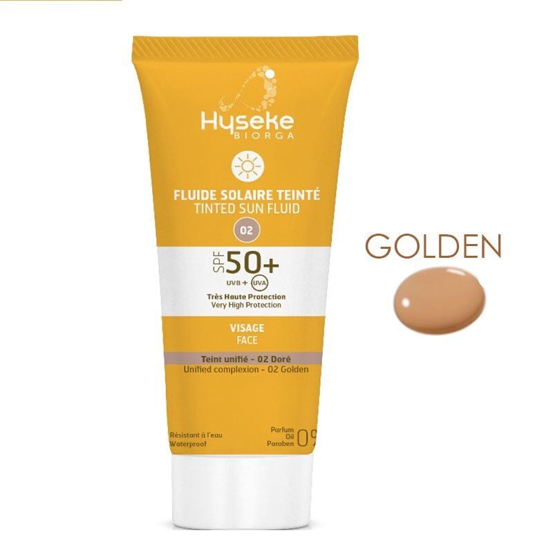 Hyseke Biorga Tinted Sun Fluid SPF 50+ Face 40 ml - Golden