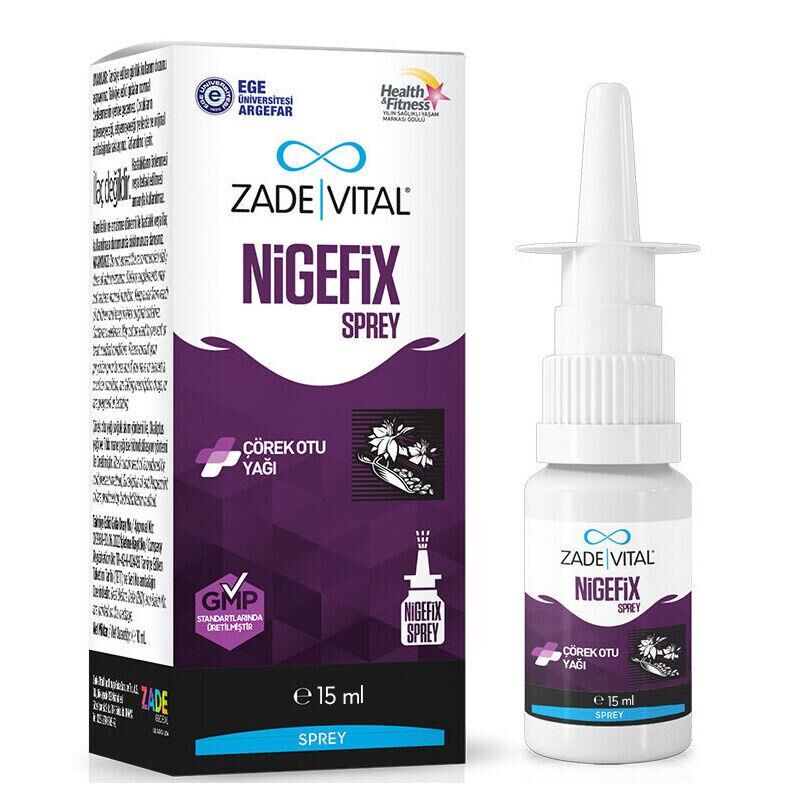 Zade Vital Nigefix Çörek Otu Yağı İçeren Nazal Sprey 15 ML