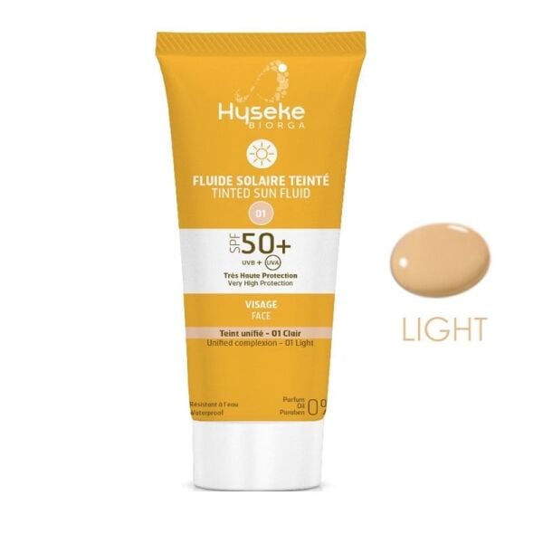 Hyseke Biorga Tinted Sun Fluid SPF 50+ Face 40 ml - Light