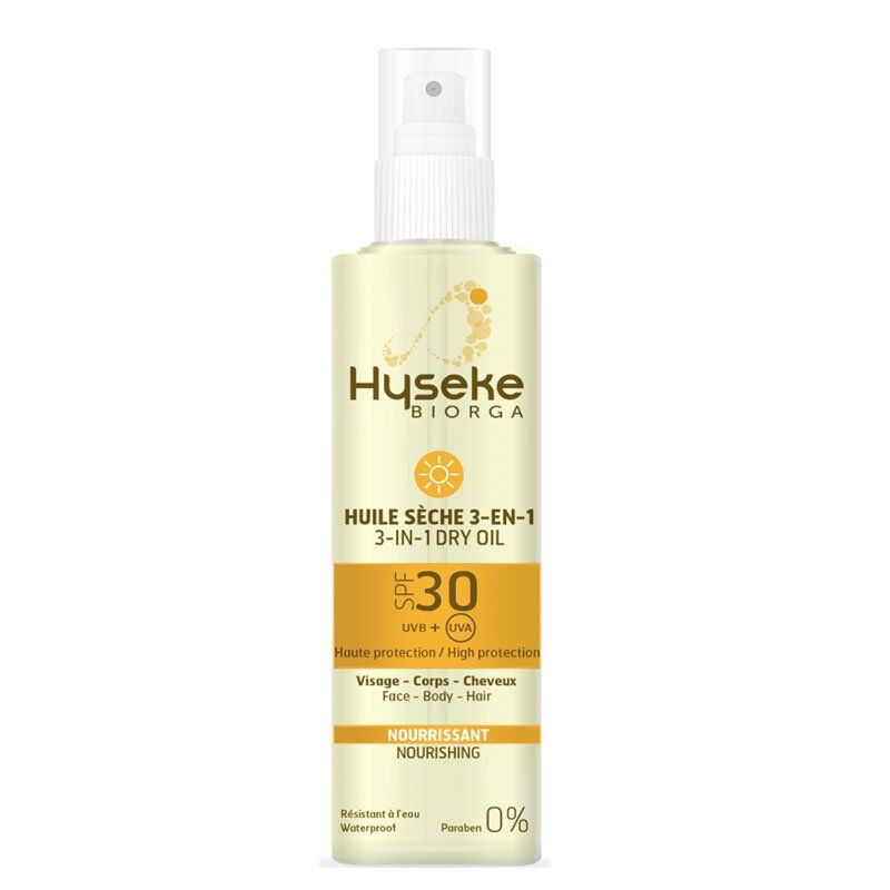 Hyseke Biorga 3-in-1 SPF 30 Dry Oil 100 ml Yüz, Vücut ve Saç Kuru Yağ