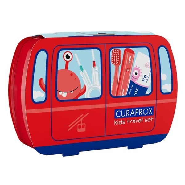 Curaprox Çocuk Seyahat Seti - Kırmızı