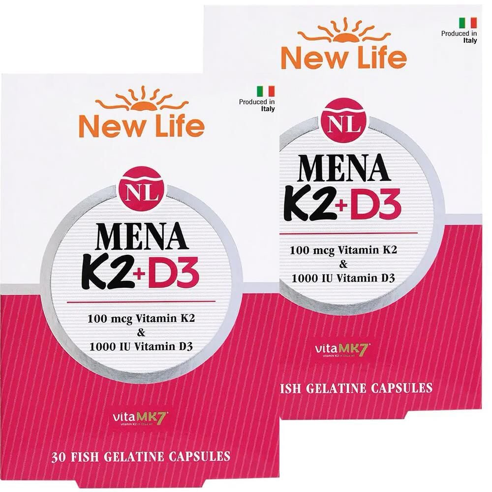 New Life Mena K2 + D3 60 Kapsül