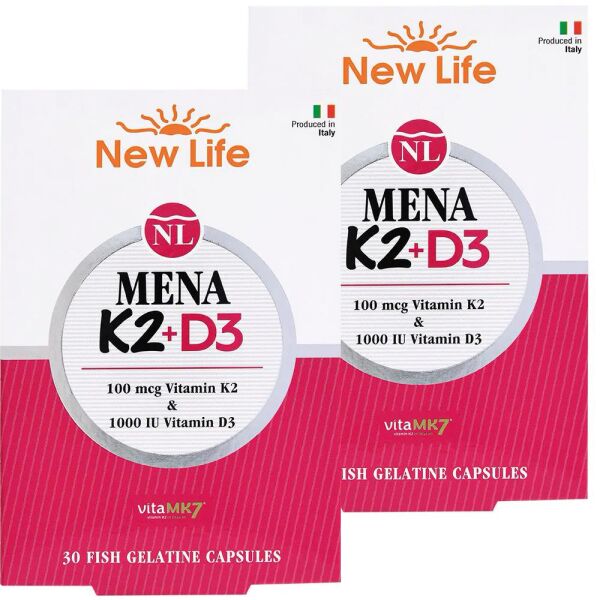 New Life Mena K2 + D3 60 Kapsül