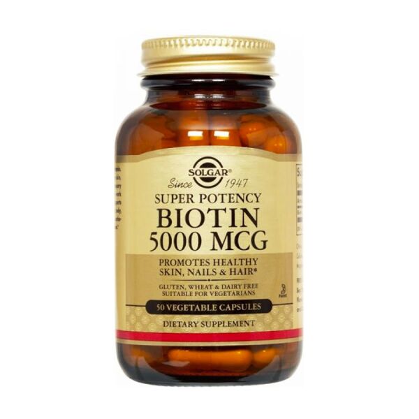 Solgar Biotin 5000 mcg 50 Kapsül