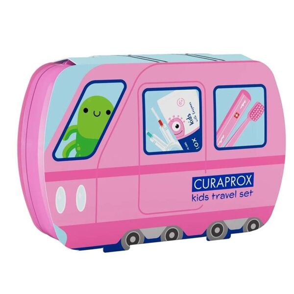 Curaprox Çocuk Seyahat Seti - Açık Pembe