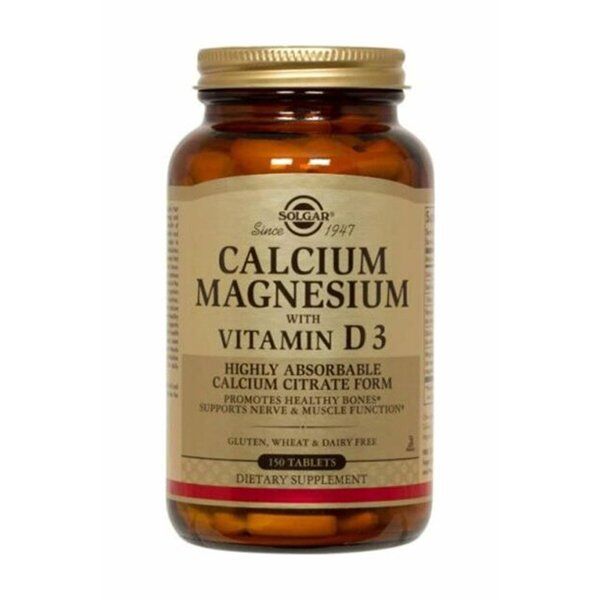 Solgar Calcium Magnesium with Vitamin D3 150 Tablet