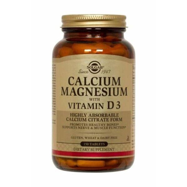 Solgar Calcium Magnesium with Vitamin D3 150 Tablet