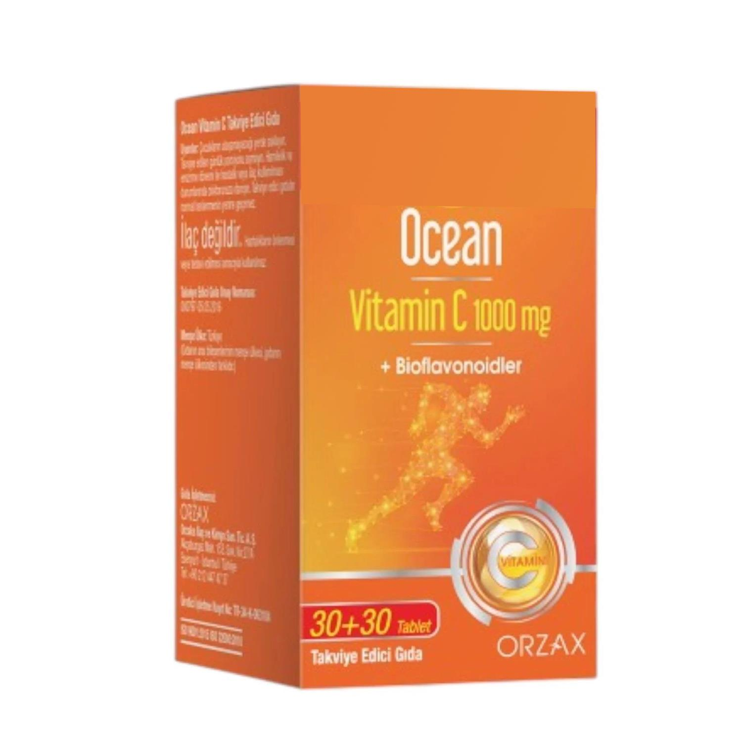 Ocean Vitamin C 1000 mg 60 Tablet Avantajlı
