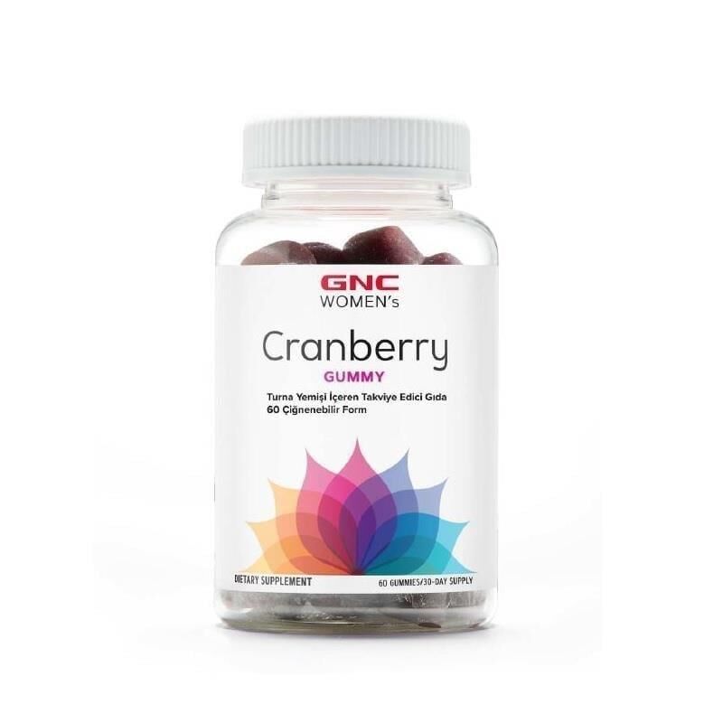 GNC Women's Cranberry 60 Çiğnenebilir Form
