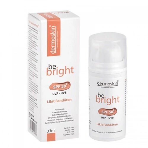 Dermoskin Be Bright Likit Fondöten Medium SPF50 33 ml