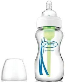 Dr Browns Geniş Ağız Cam Biberon 270 ml Gaz Yapmayan