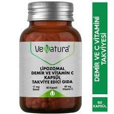 VeNatura Lipozomal Demir ve Vitamin C 60 Kapsül