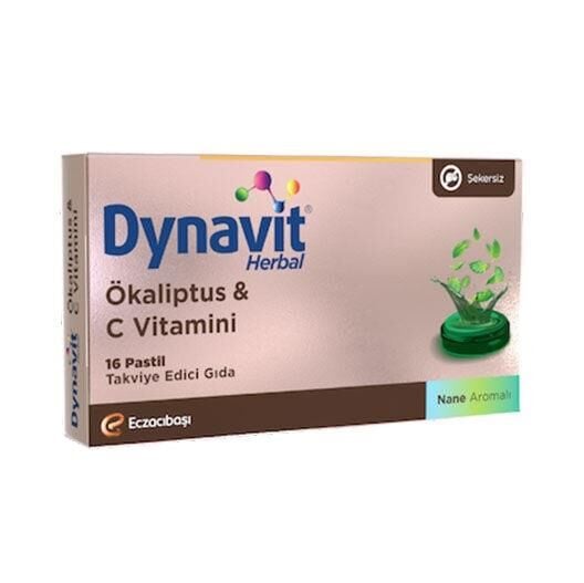 Dynavit Herbal Mentol & Okaliptus 16 Pastil