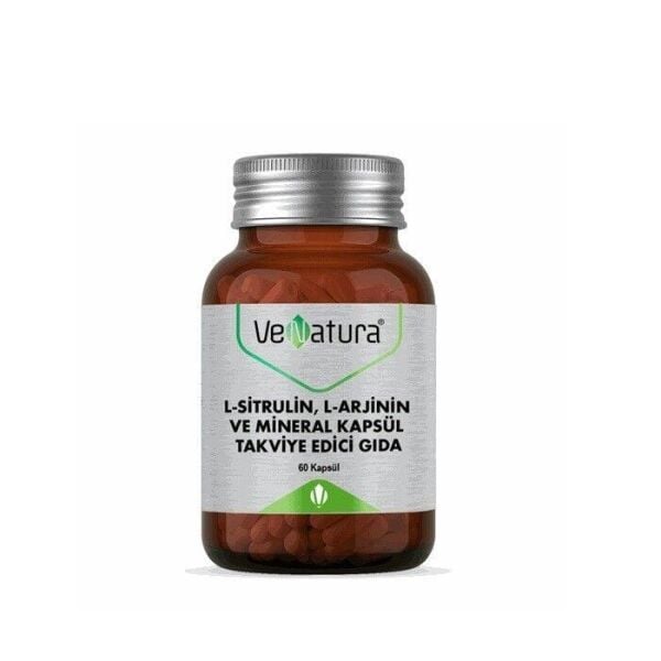 VeNatura L-Sitrulin, L-Arjinin ve Mineral 60 Kapsül