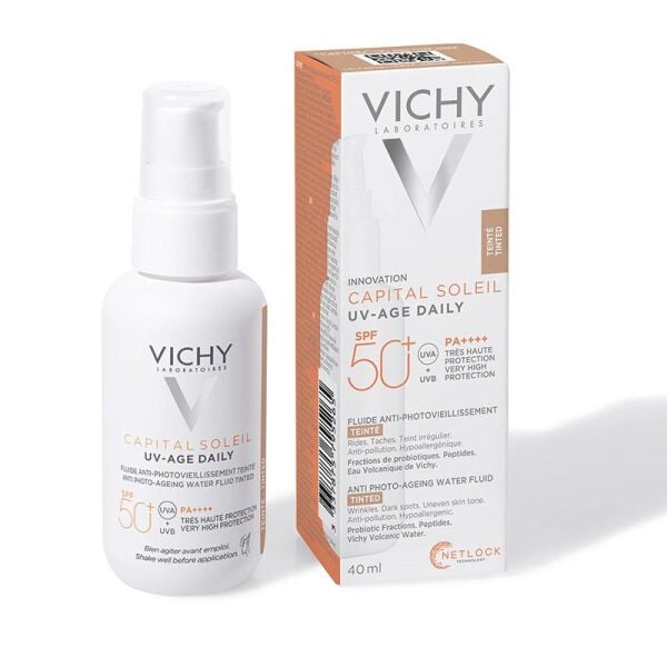 Vichy Capital Soleil UV Yaşlanma Karşıtı Güneş Kremi SPF 50 40 ml Tinted - Renkli