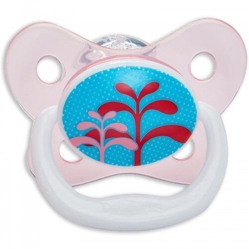 Dr.Browns Özel Tasarımlı Prevent Hava Kanallı Emzik 0-6 Ay Pembe Kız Bebek