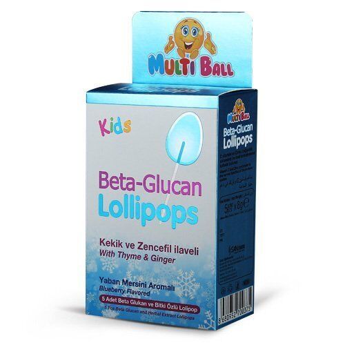 Multiball Kids Beta-Glucans Lollipops 5 Adet
