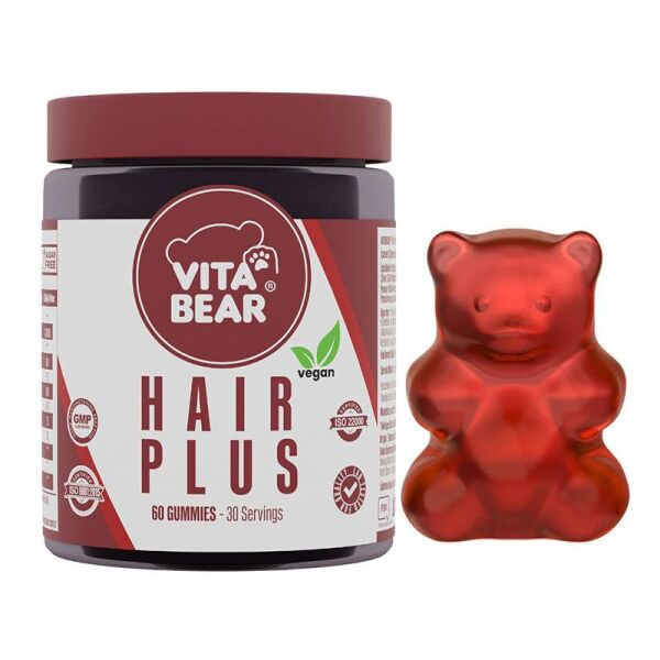 Vita Bear Hair Plus Vegan 60 Gummies