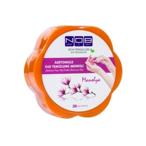 NOB Manolya Asetonsuz Oje Temizleme Mendili 30lu