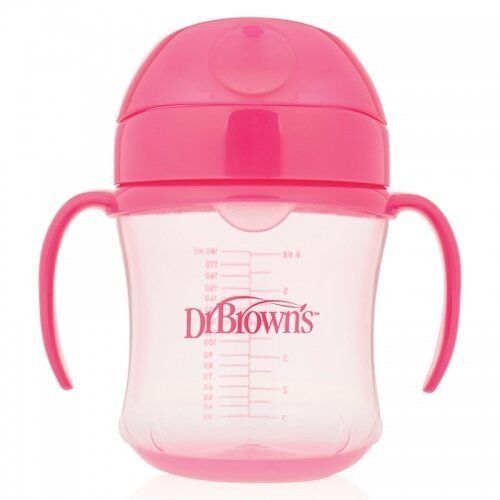 Dr.Browns Yumuşak Uçlu Alıştırma Bardağı 180ml (6m+)