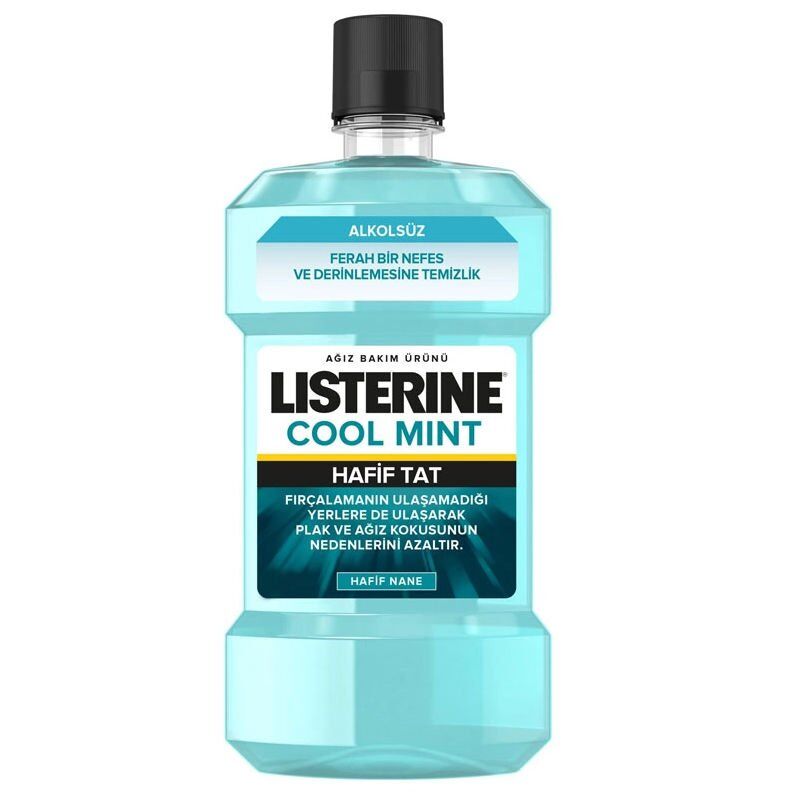 Listerine Cool Mint Hafif Tat Alkolsüz Ağız Bakım Suyu 500 ml