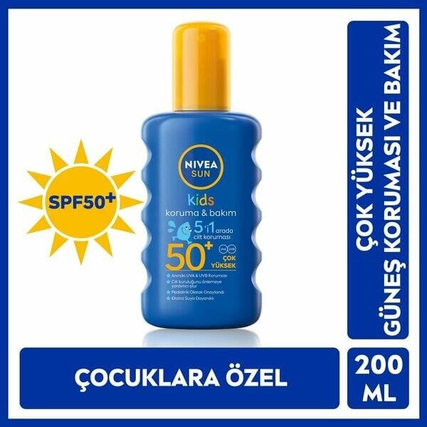 Nivea Sun Çocuk SPF50+ Nemlendirici Güneş Spreyi 200 ml