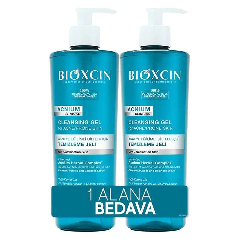Bioxcin Acnium Clinical Yüz Yıkama Jeli 500 ml 2li