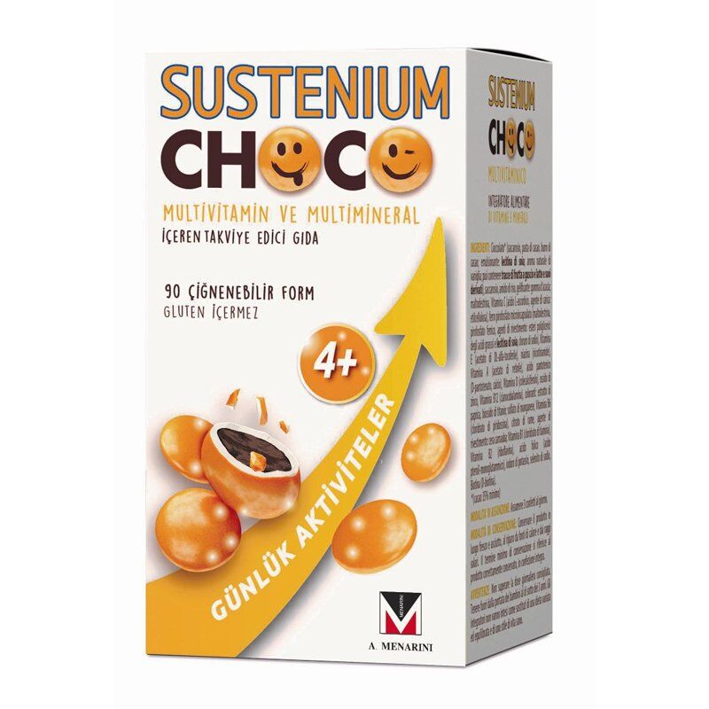 Sustenium Choco Multivitamin 90 Çiğnenebilir Form
