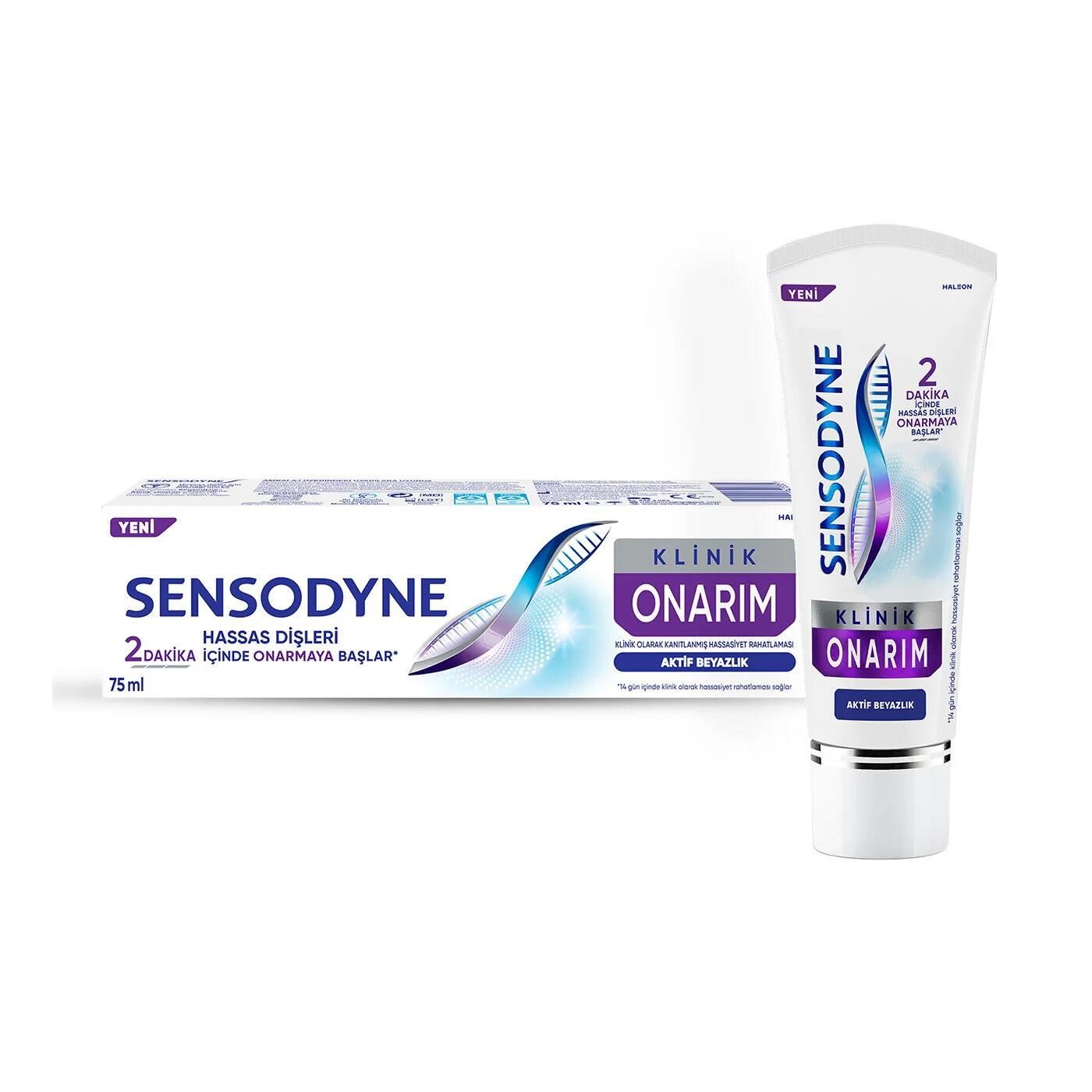 Sensodyne Klinik Onarım Aktif Beyazlık 75 ml