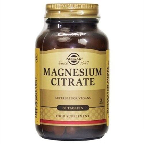 Solgar Magnesium Citrate 200 mg 60 Tablet