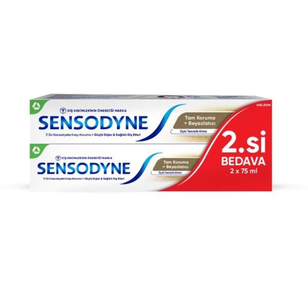 Sensodyne Diş Macunu Tam Koruma Beyazlatıcı 75 ml 2li