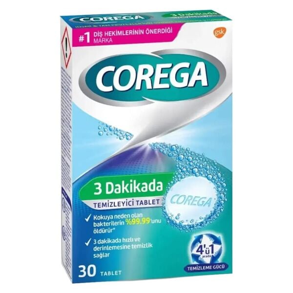 Corega Diş Protezi Temizleyici 30 Tablet