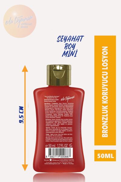 Eda Taşpınar Seyahat Boy Mini  50 Ml - Bronzluk Koruyucu Losyon