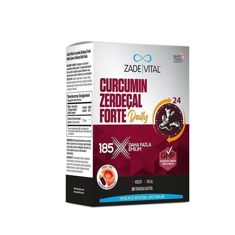 Zade Vital Curcumin Forte Zerdaçal 60 Kapsül