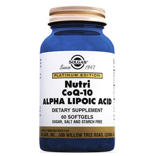 Solgar Nutri-Nano CoQ-10 Alpha Lipoic Acid 60 Kapsül