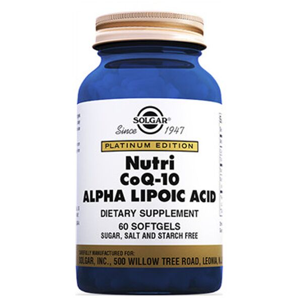 Solgar Nutri-Nano CoQ-10 Alpha Lipoic Acid 60 Kapsül